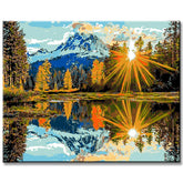 Painting by Numbers Sun Reflection